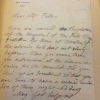 Letter written by Cristina di Belgiojoso to Margaret Fuller on April 30th, 1849